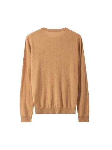 SuyaDream-женские шерстяные пуловеры, 100% овечья шерсть, круглый воротник, однотонные вязаные свитера из тонкой пряжи, базовый топ, осень, зима, 2024 г.