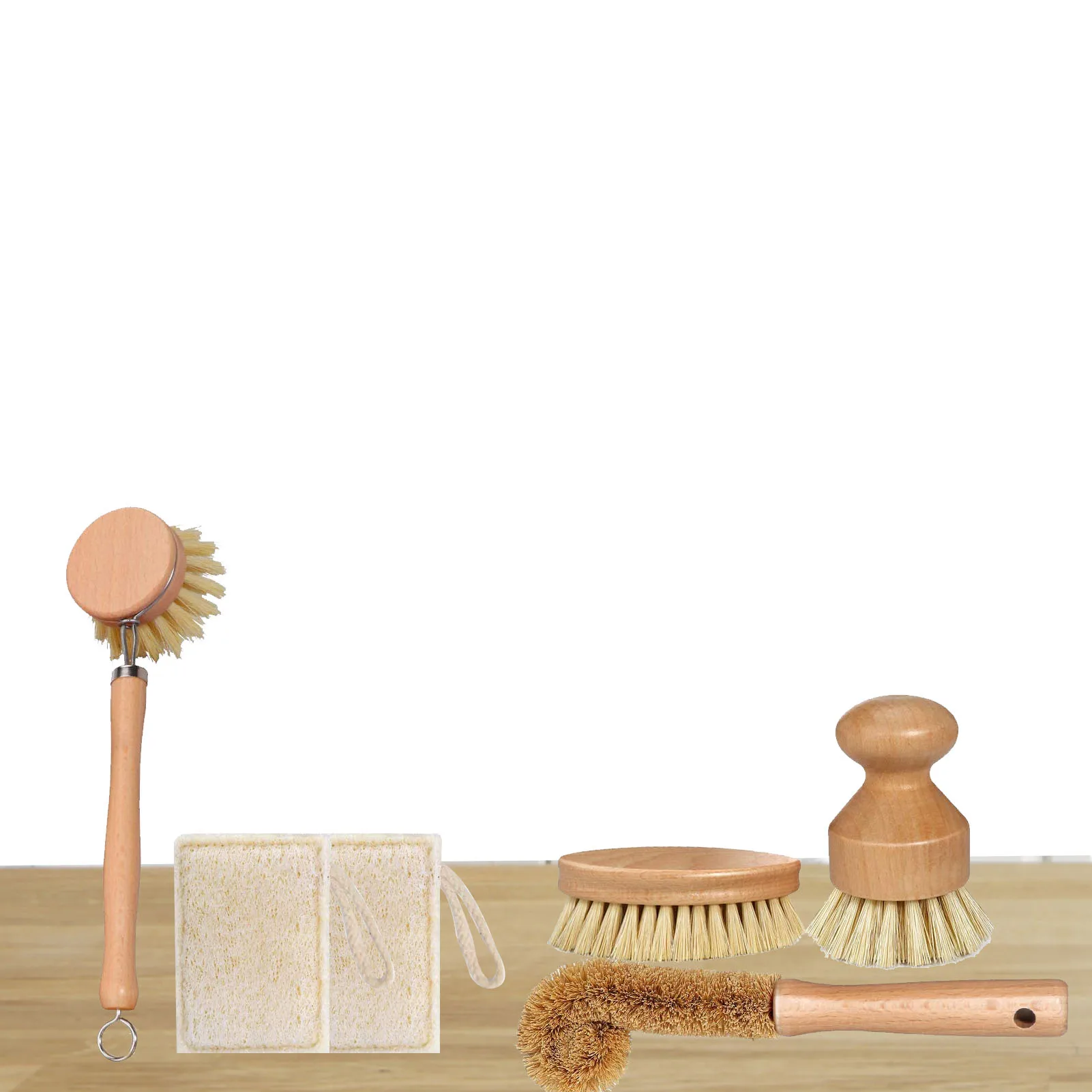 

Dish Scrub Brushes For Cleaning Wooden Dish Brush Bottle Cleaner With Handle Coconut Fibers Bristles Wooden Kitchen Cleaning