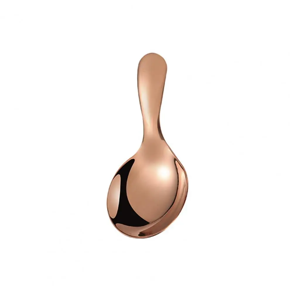 

Powder Spoon Durable Short Handle Rust-proof All-Purpose Ice Cream Dessert Coffee Spoon for Household
