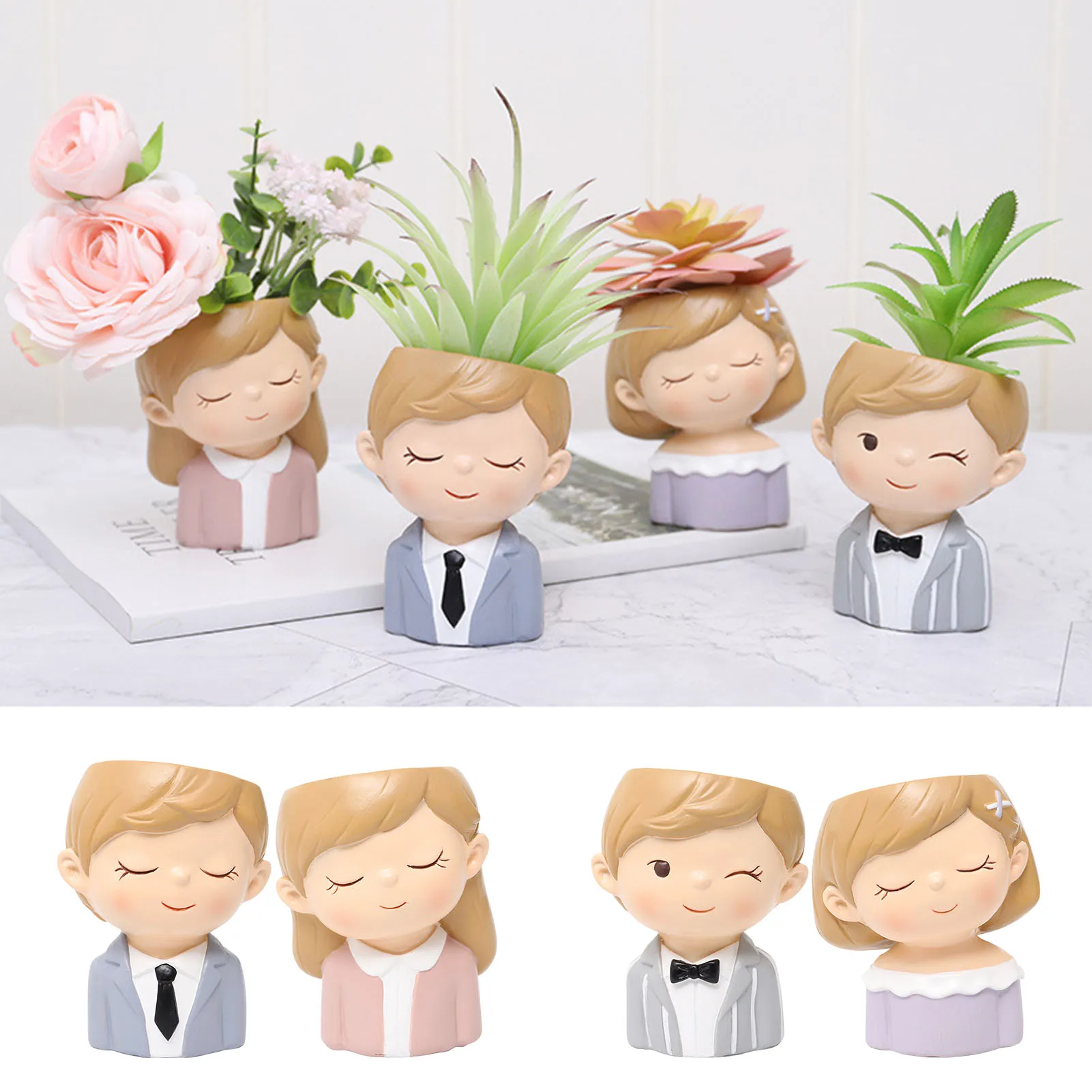 

Succulent Planters Plant Pot For Indoor Outdoor Plants Flower Succulent Planter With Drainage Holes Cartoon Flowerpot