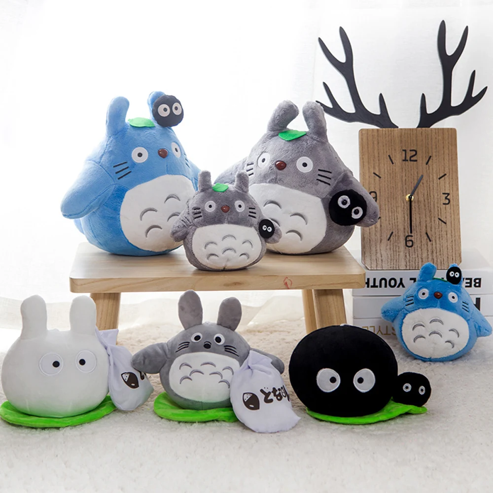 Cute Totoro Plush Toys Small Size Japanese Anime Figure Susuwatari Doll Totoro Kids Toys Birthday Christmas Gifts Room Decor