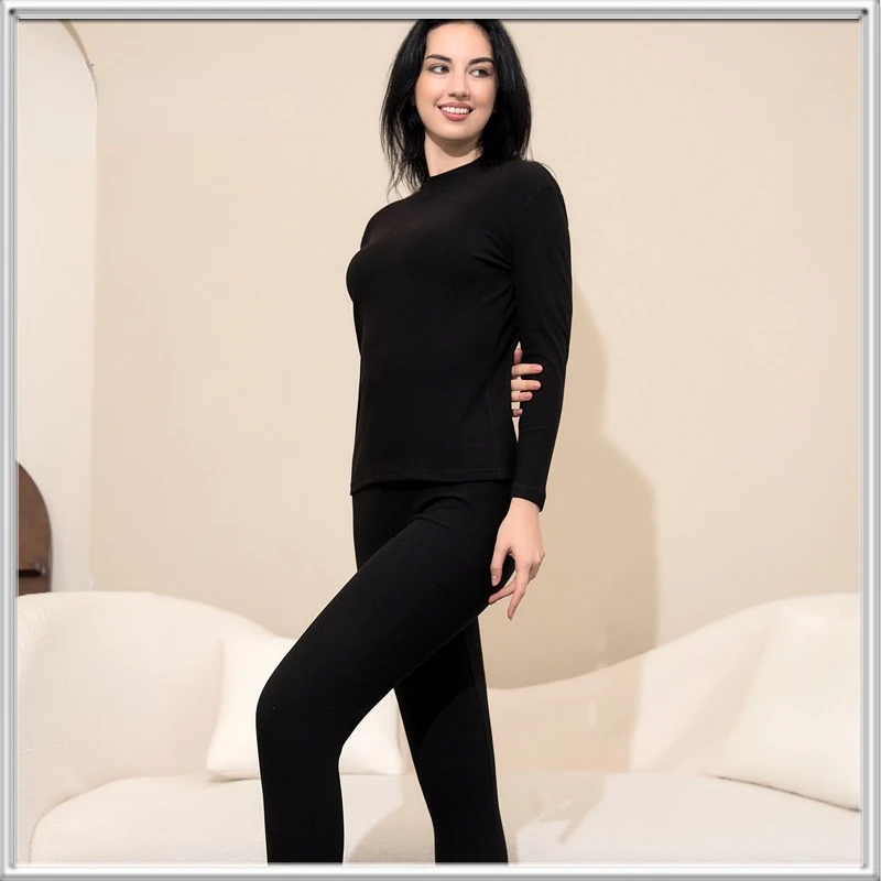 

Женское бархатное термобелье, зимнее высокоэластичное длинное нижнее белье, теплый комплект из двух предметов, женская одежда