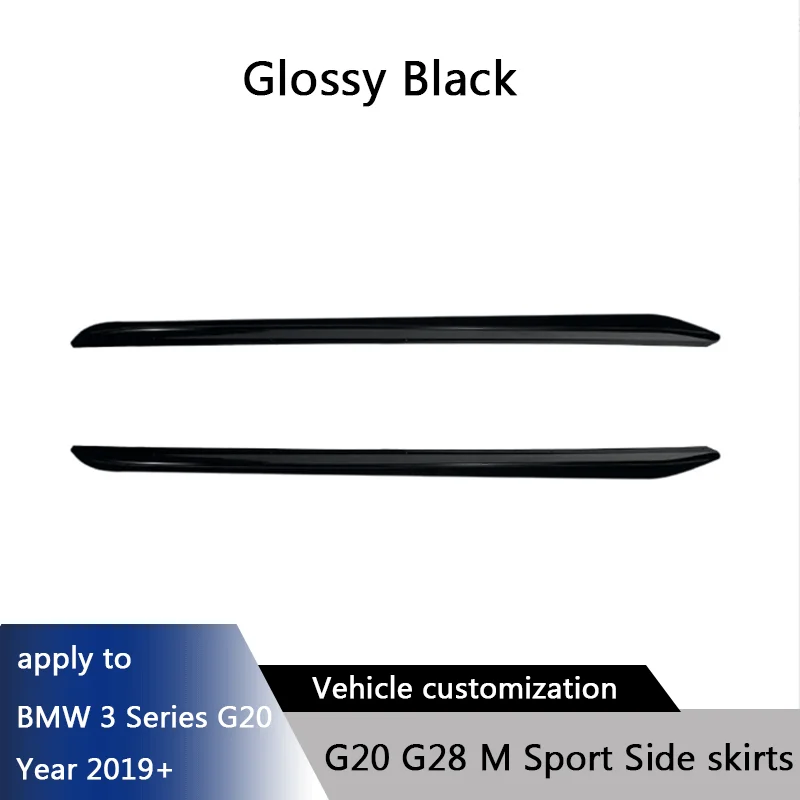 

Для BMW 3-Series G20 G28 M Sport 2019+ автомобильная боковая юбка, удлинитель, разделитель крыльев, боковое крыло, бампер, аксессуары для губ, ABS