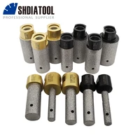 shdiatool 1pc vacuum brazed diamond finger bit dia102025mm 58 11 or m14 thread milling bits enlarge tile stone countertop