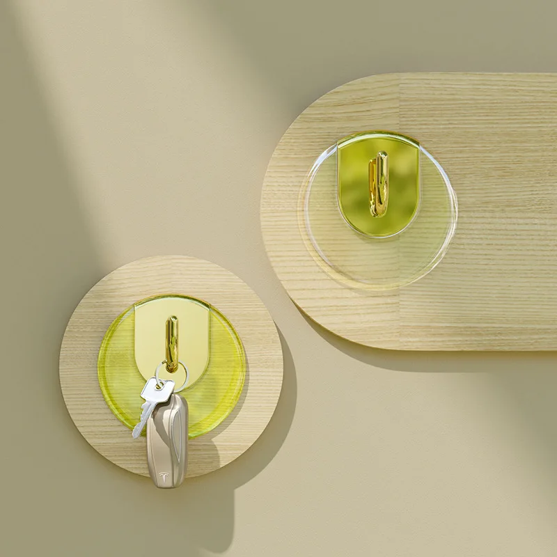 

Electroplating Hooks No Punching Bathroom Hooks Sticky Hooks Kitchen Door Multi-purpose Hook Super Strong Sticky Hooks Organizer