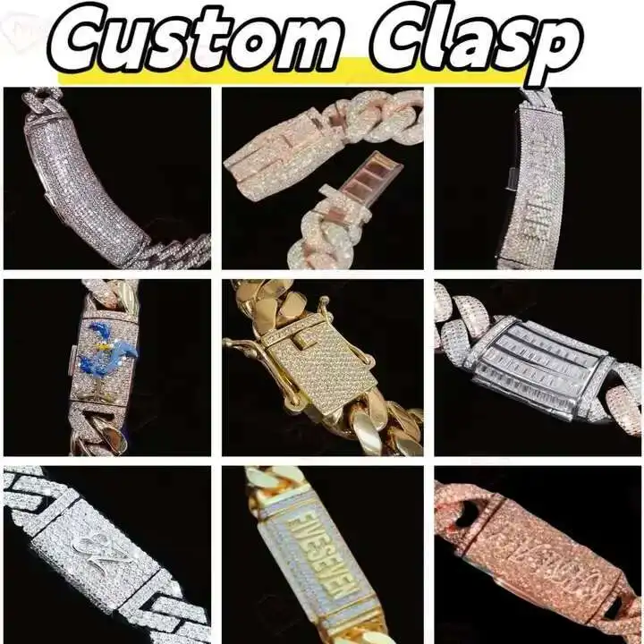 Ювелирные изделия Dope в стиле хип-хоп из стерлингового серебра 925 пробы Iced Out