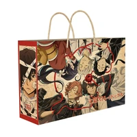 anime bungou stray dogs lucky gift bag retro brown kraft paper collection toy include poster postcard keychains balloon gifts