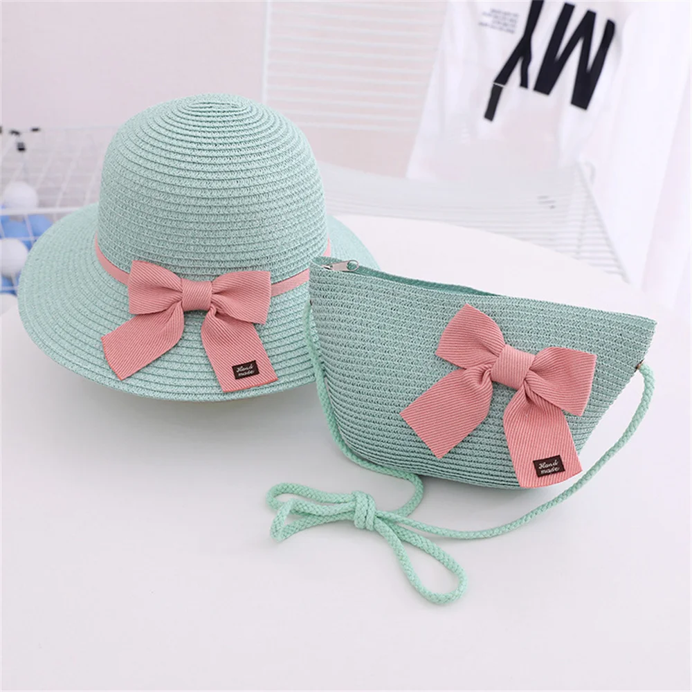 Bear Leader/Аксессуары для малышей 2023 г. Летняя детская соломенная шляпа со шнуровкой