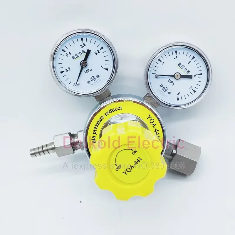 Анализатор аммиака из нержавеющей стали измеритель давления редуктор G1/2 YQA-441 0-1