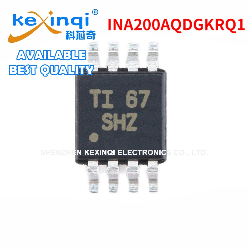 5pcs/lot  INA200AQDGKRQ1 VSSOP-8 Current and Power Monitor IC Chip Brand New