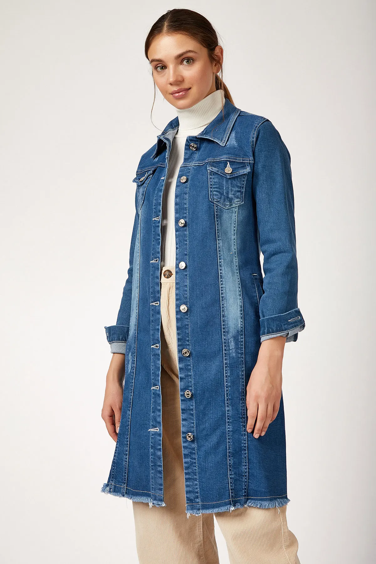 Юбка с кисточками джинсовая куртка осень женская одежда зимняя зима 2021 Пуховик