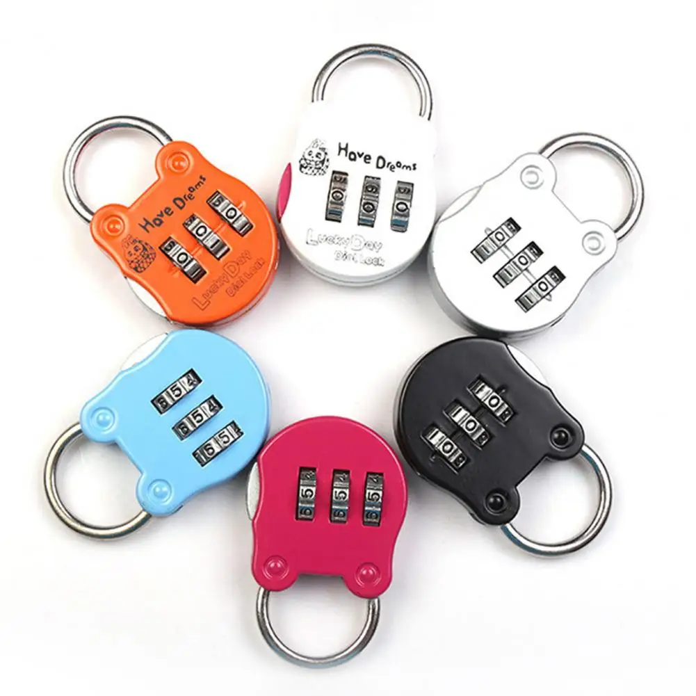 

Digit Number Lock Multipurpose Wear Resistant 6 Colors 3 Digit Combination Padlock Code Lock For Home