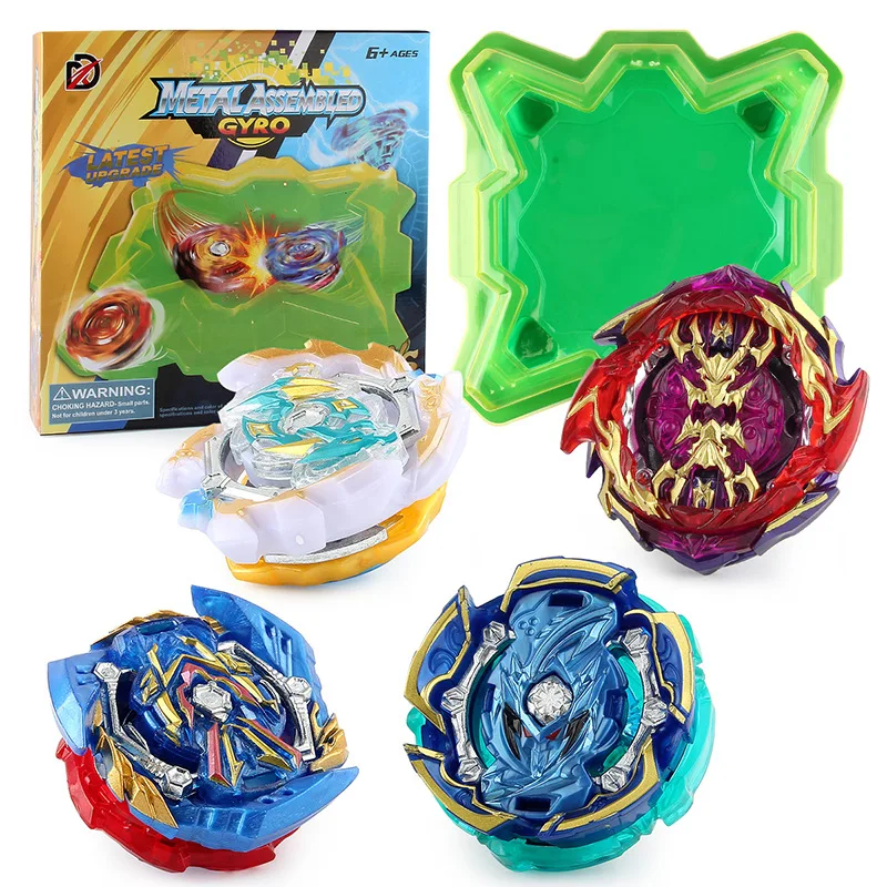 

Классическая лучшая игрушка, строительная звезда, набор из сплава, Боевой набор бейблэйд, оснащенный конкурентным диском, двусторонняя лин...