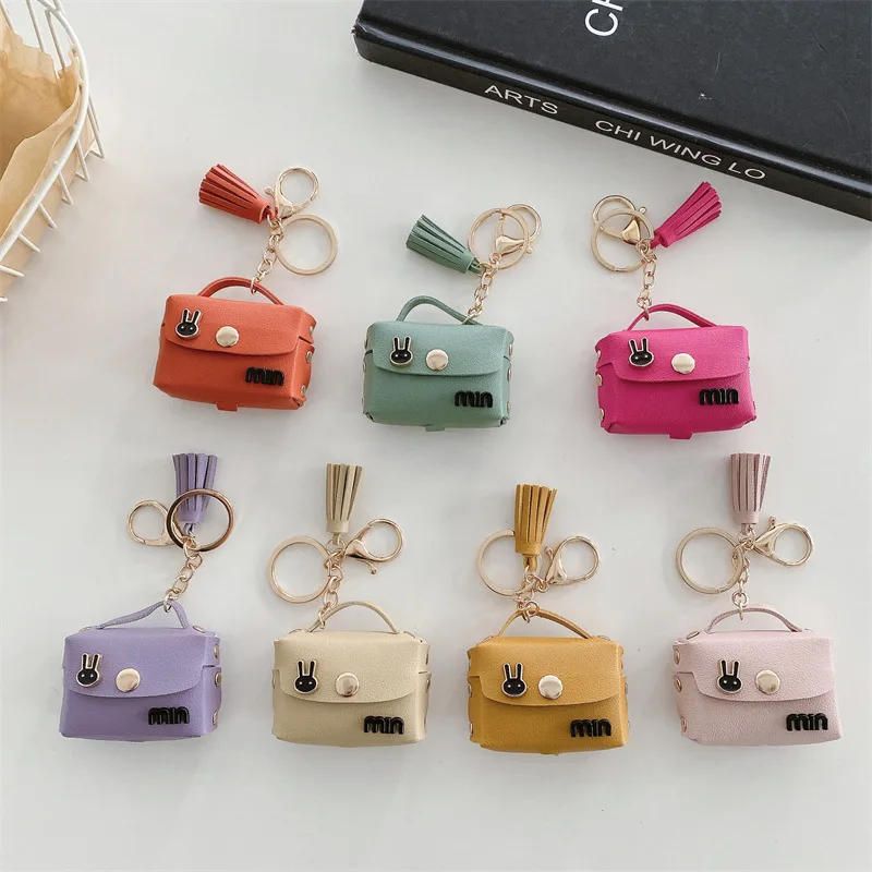 

Fashion Leather Rabbit Bluetooth Headset Cover for Airpods 1 2 3 Pro Pro2 Silicone Airpods Case Tassel Pendant