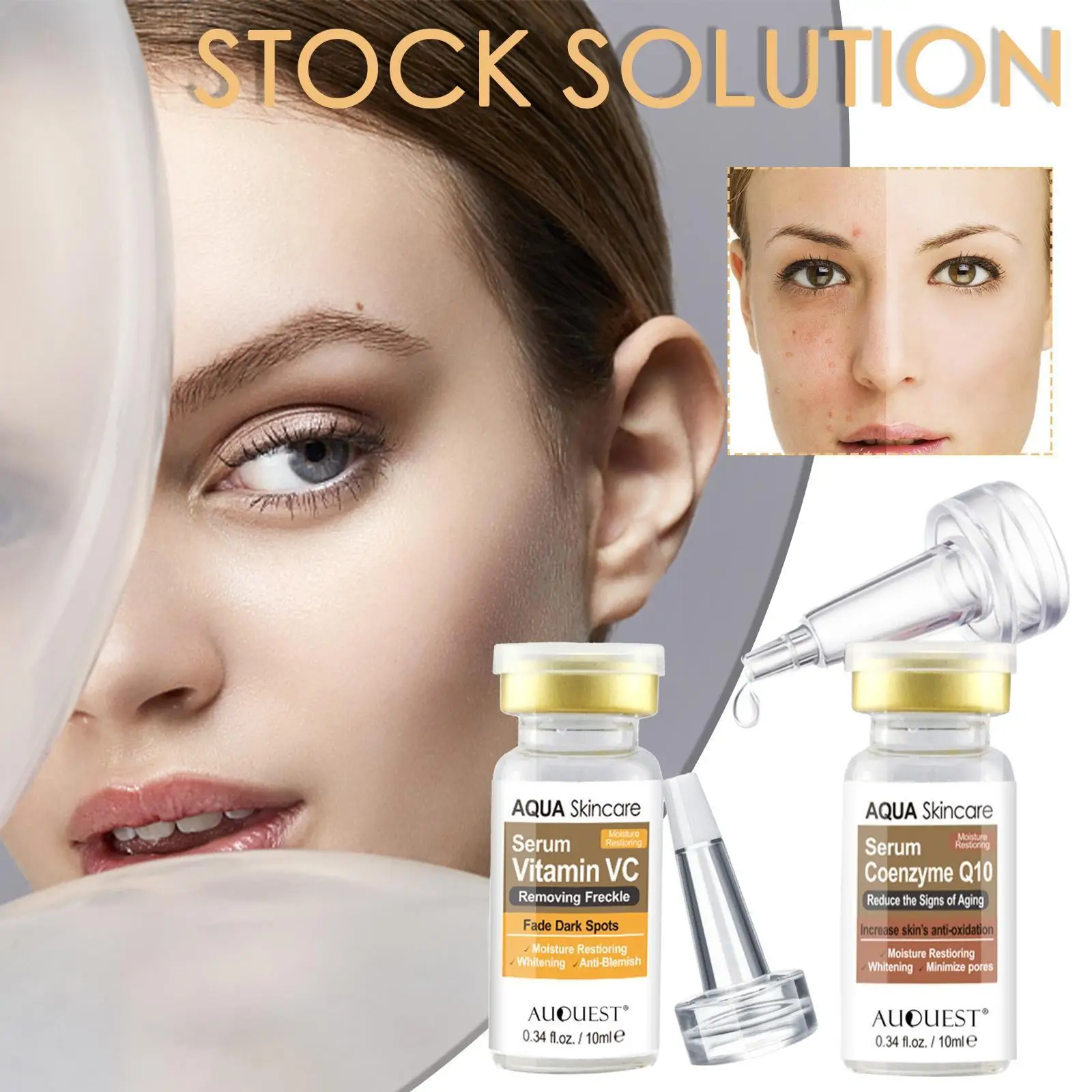 

10ml Six Peptides Serum Liquid Anti-wrinkle Essence Skin Care Whitening Acid Face Collagen Hyaluronic Moisturizing Shrink L D3K4