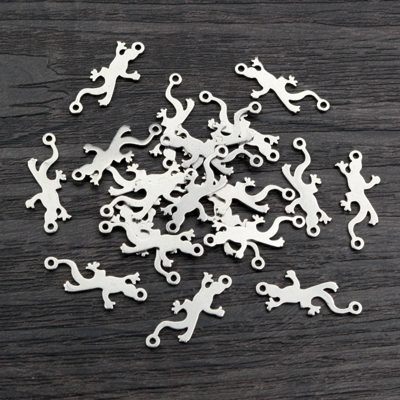 

30 шт. 23x11 мм без выцветания амулеты 316 из нержавеющей стали Ящерица Подвески Ювелирные изделия Аксессуары DIY для ожерелья Браслет