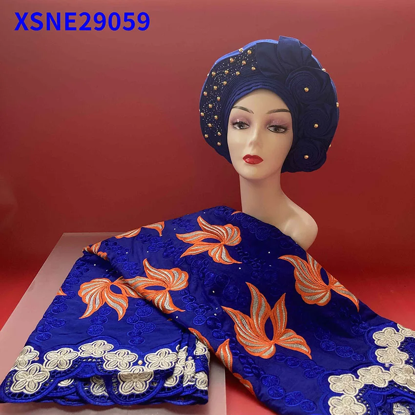 Африканская модель Классическая хлопковая ткань с принтом Размер 5 + повязка на