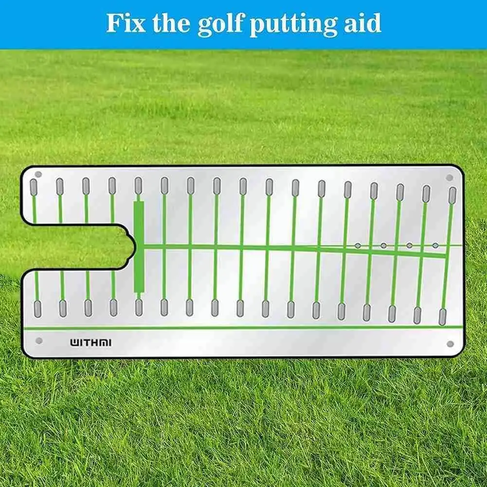 

Golf Putting Mirror Alignment Aid Golf Practice Putting Auxiliary Practice Train Mirror Golf Equipment Track Mirror Golf Pu C2s8