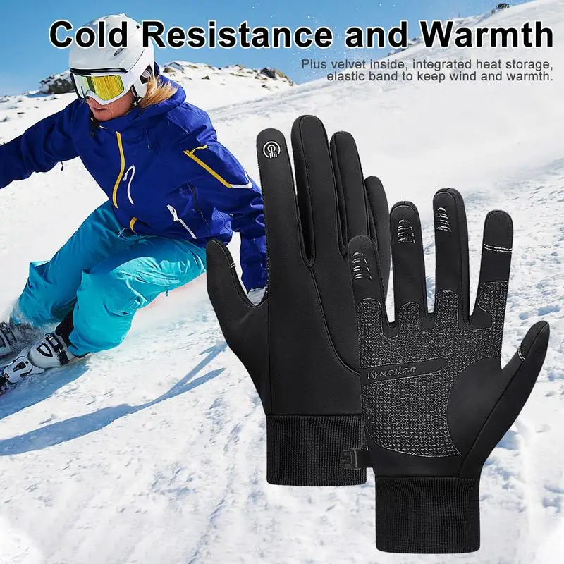 

Breathable Motorcycle Winter Gloves Waterproof Bike Race Outdoor Sports Riding Non Slip Unisex Cycling Touch Screen Warm Gloves