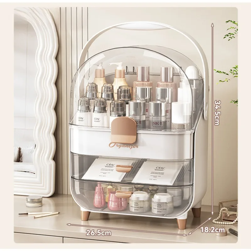 Органайзер для косметики с крышкой пылезащитный органайзер и ухода за кожей