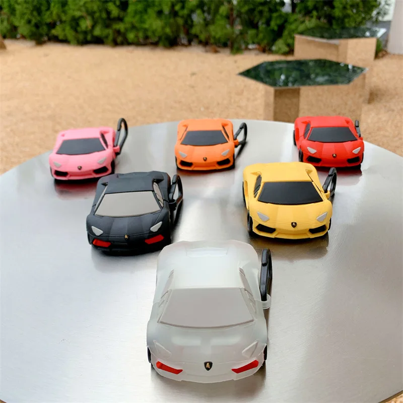 

3D Colorful Sports Car Style Case For Airpods Case ,Soft Silicone Earphone Case For Airpods Pro For Men For Airpods 3 Case 2021