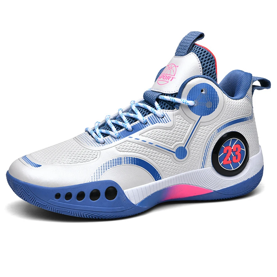 Top Quality Basketball Shoes Men Sneakers Boys Basket Shoes Autumn High Top Anti-slip Outdoor Sports Shoes Trainer Women