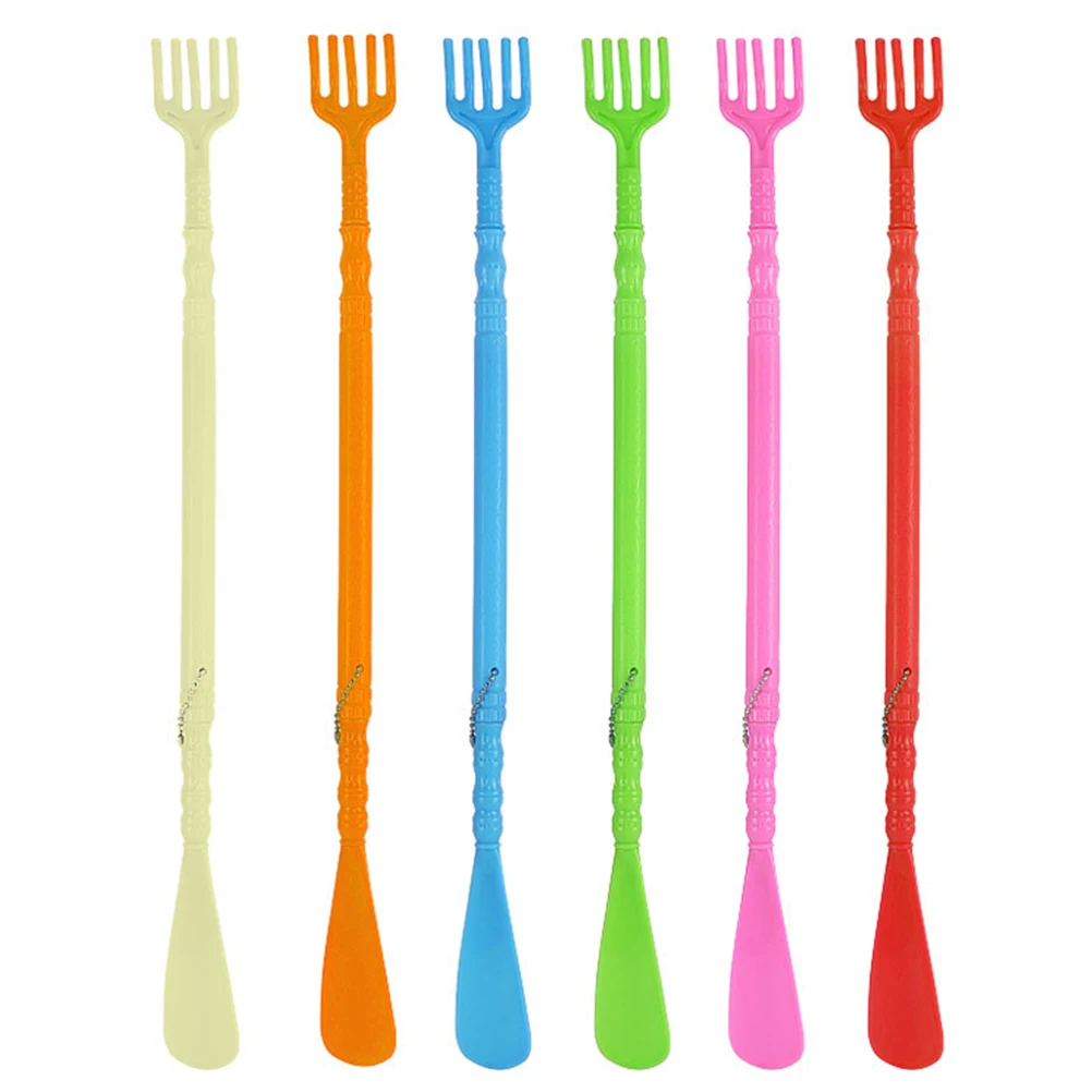 

6pcs Multifunctional 2-ended Shoehorn Scratcher Convenient Multifunctional Back Scratcher