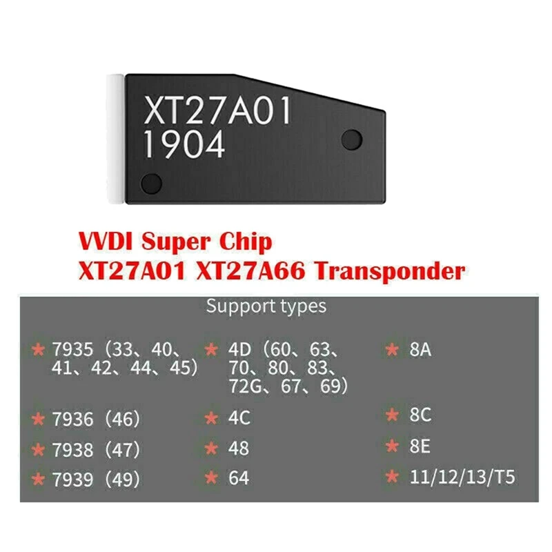 3 шт. VVDI Super Chip XT27A01 XT27A66 транспондер для ID46/40/43/4D/8C/8A/T3/47 VVDI2 Mini Key Tool