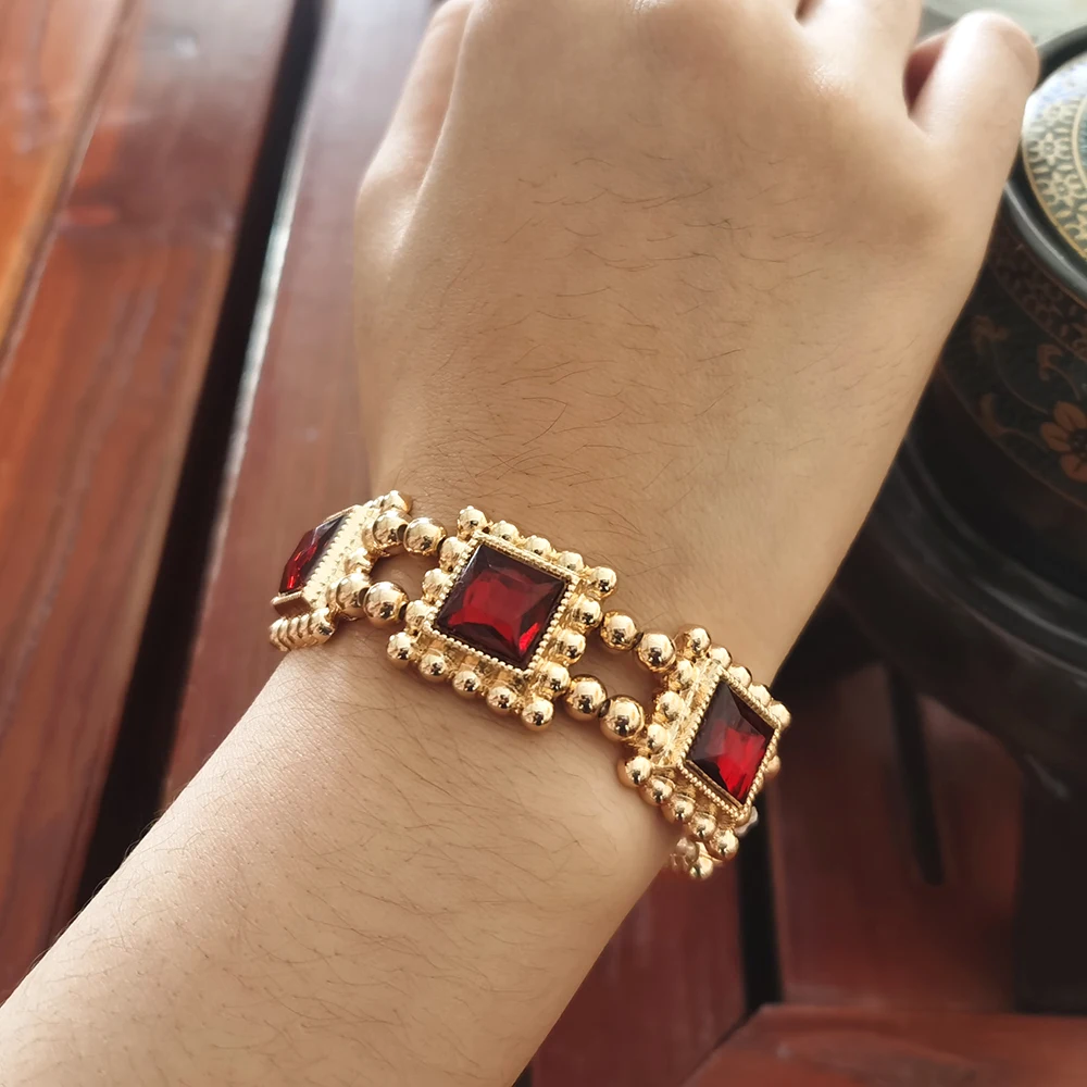

Movie Classical Drama Series Alicent Hightower Bracelet Red Ruby For Women Fashion Jewelry Christmas gifts