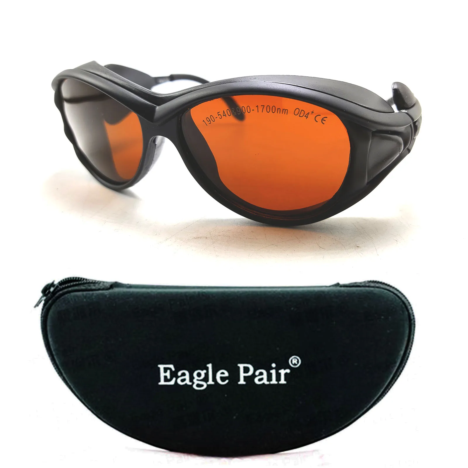 

Green Laser Safety Glasses OD4+ CE EP-1A-2 IR Protective Goggles for 190nm-540nm & 900-1700nm 532nm 808nm 1064nm Eye Protection