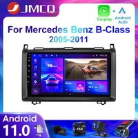 jmcq 2din 4g android 11 car radio multimedia video player for mercedes benz b class b class viano vito w245 b200 2005 2012