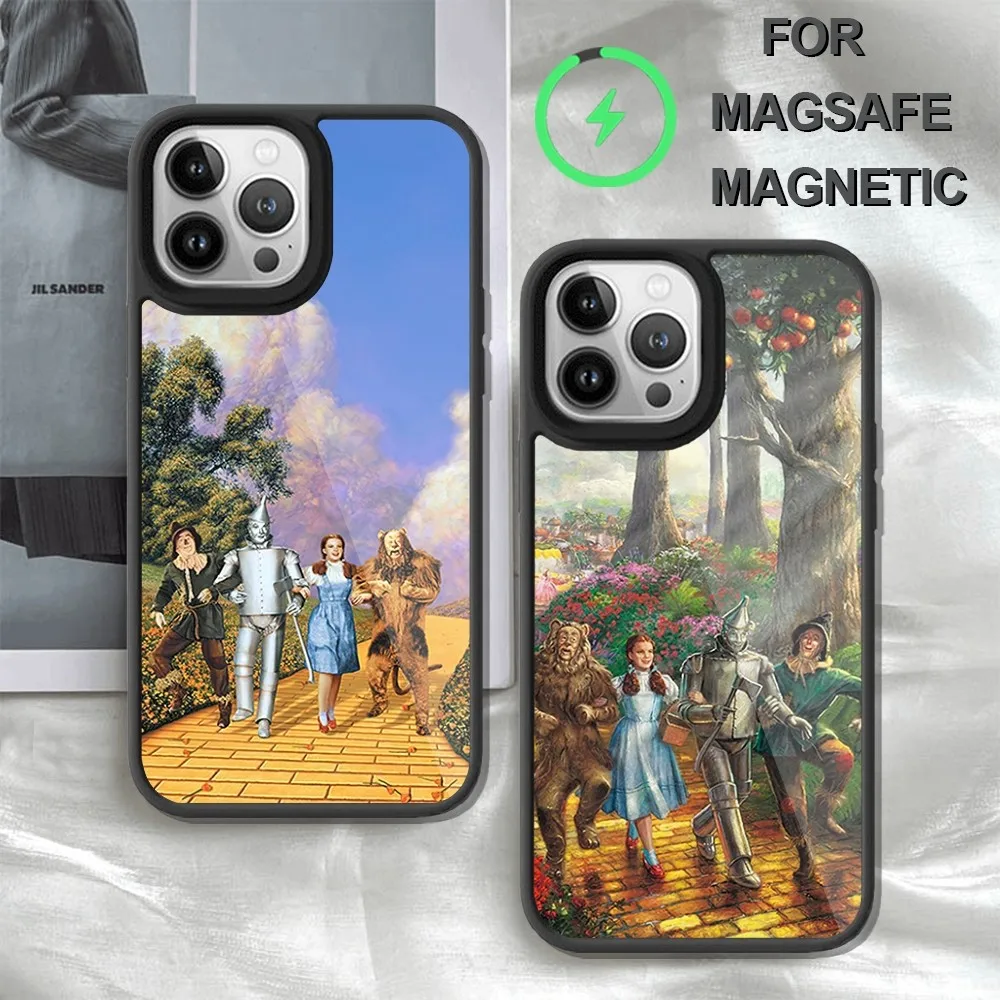 Чехол для телефона с рисунком в стиле м/ф волшебник iPhone 14 13 12 11 15 Pro Max Plus Mini Magsafe