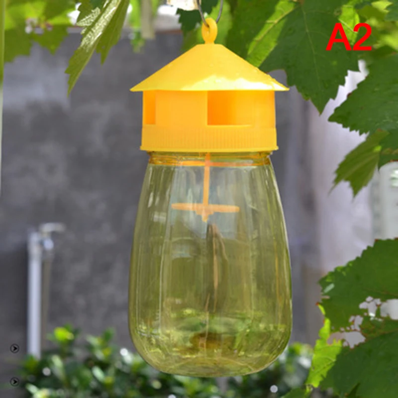 

1PC Wasp Trap Fruit Fly Flies Insect Bug Hanging Honey-Trap Catcher Killer No-Poison Hanging Tree Pest Control Tool