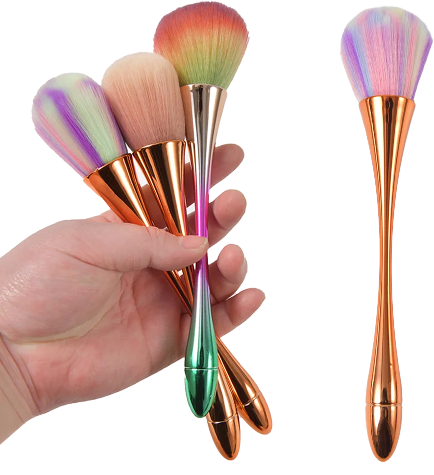 

Nail Art Brush Soft Nail Dust Brush UV Gel Nail Polish Nylon Brush for Manicure Professional Nail DIY Design Tools Nail Brushes