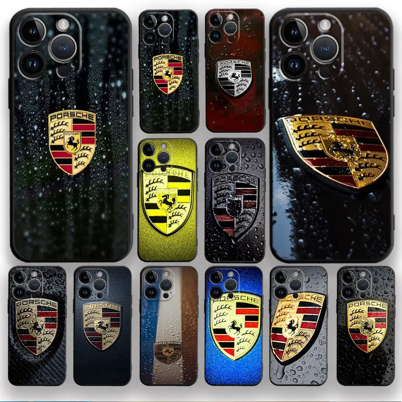 

Porsche Luxury Sports Car For iPhone 14 13 12 11 Pro X XR XS Max 8 7 6 6S Plus Mini Silicone Case