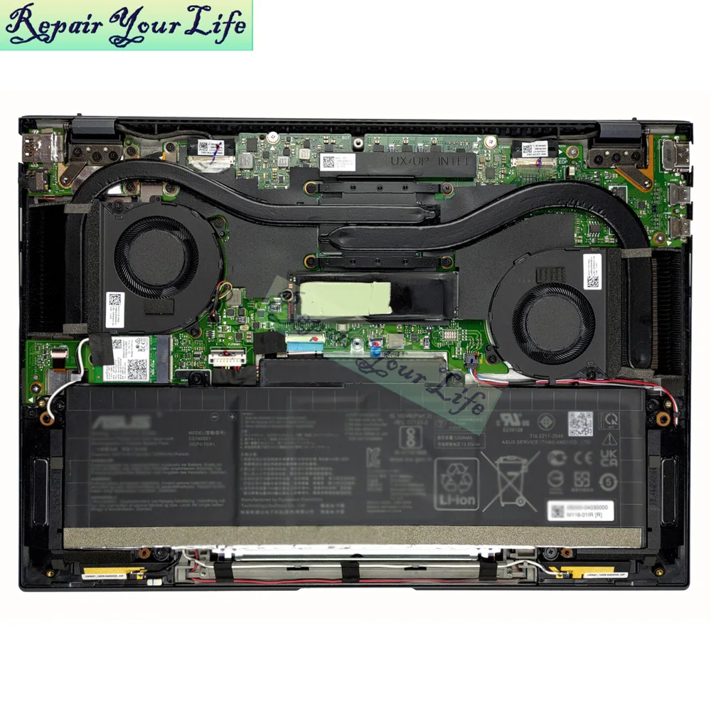 Вентилятор охлаждения процессора ноутбука для ASUS Zenbook UX5401 UX5401ZA UM5401QA UN5401RA UP5401EA, новый 13NB0UR0M09121 DFS5K12304363L (art.: 3920d027eb41b) - 3920d027eb41b