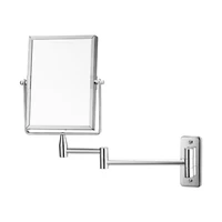 rectangular bathroom makeup mirror folding wall mounted mirror stick wall enlarged double sided hd makeup mirror