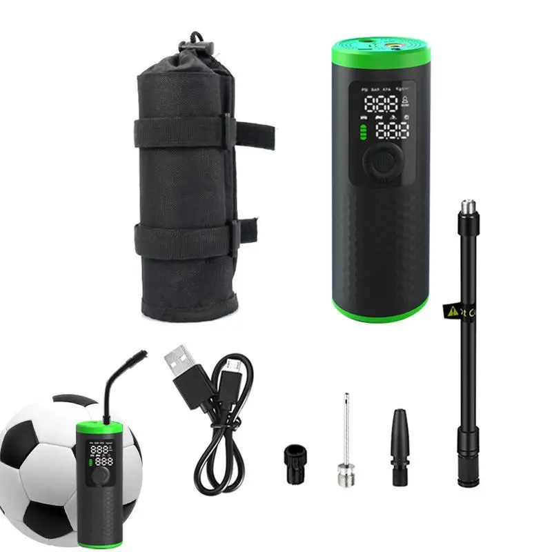 

Portable Tire Inflator 150PSI Mini Electric Bike Pumps Electric Wireless Pump With LED Light For Inflatables Cars E-Bikes Balls