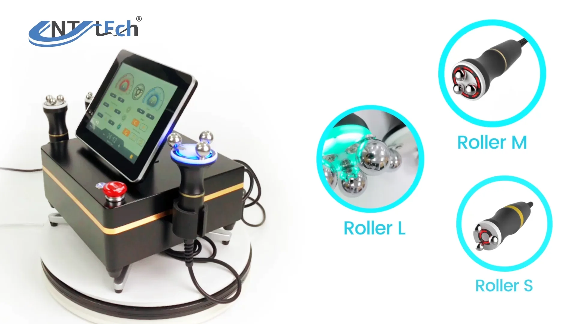 

Rotating rolling radio frequency rf360 degree rf machine roller for body shaping