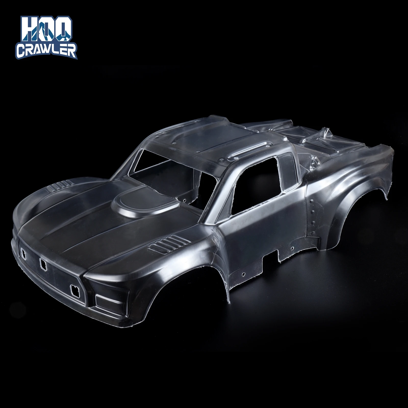 Фото HooCrawler 1/14 RC Truk Bodyshell Pre-Cut Clear Pickup Body Shell Kit с наклейкой для радиоуправляемого грузовика Arrma Mojave Grom в масштабе 1/14 №1