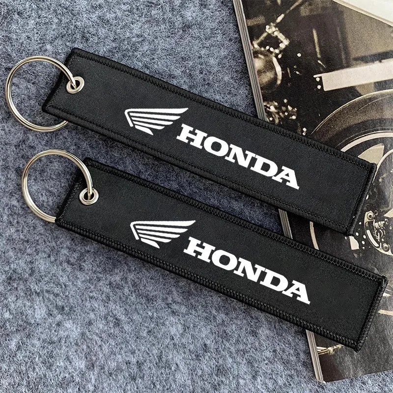 Фото Кожаный брелок с логотипом мотоцикла, рекламный подарок с брелоком для Honda Cb400 Cb650 NSS350 CM300 CB500 CB650R CB190, аксессуары №1