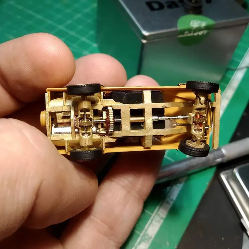 Дешево Набор для самостоятельной сборки шасси 4x4, корпус и мотор D110 с 3d-печатью, Dasmicro Das87 HO Scale 1/87