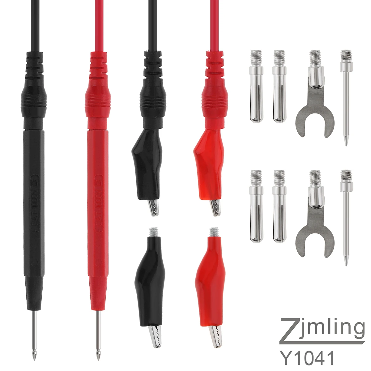 

Plug Line 16pcs Test Cables Kit Cable Alligator Digital Multi-function Probe Silicone Test Tool Tester Multi-meter Test Clips