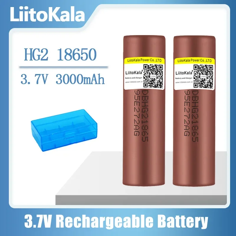 1-30 шт. Liitokala HG2 + коробка 18650 3000 мАч разрядная аккумуляторная батарея высокой