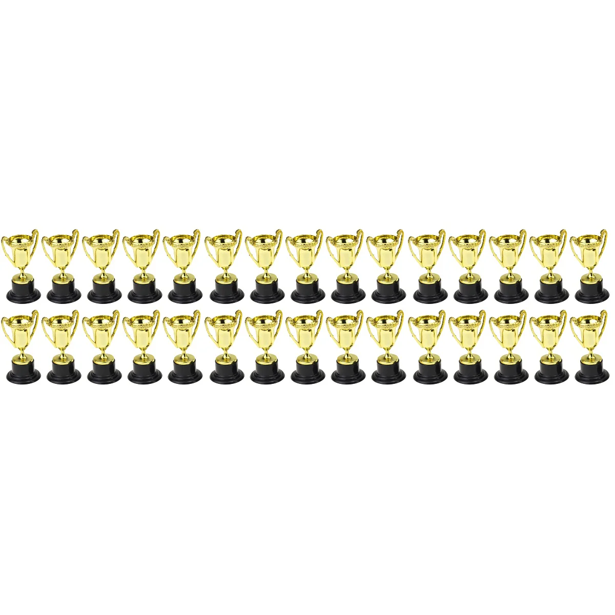 

30 шт., пластиковые золотые мини-стаканы