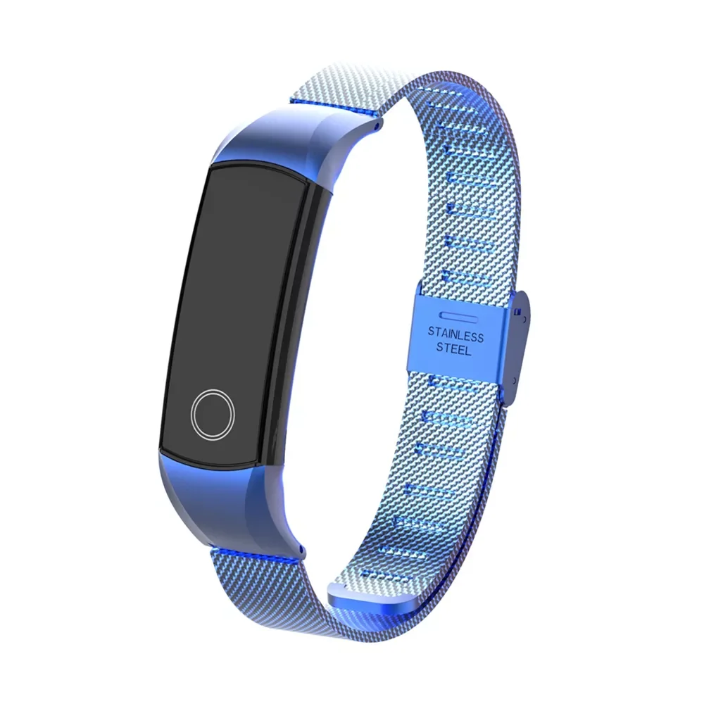 2pcs Smart Wristband Metal Strap Bracelets For Honor Band 5 Correa Stainless Steel For Huawei Honor Band 5/4 Strap Bracelets