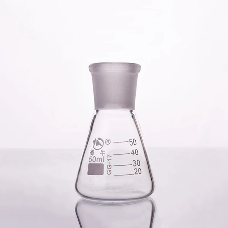 50-10000ml Glass Erlenmeyer Flask Conical Bottle, 24/29 Joint, Lab Chemistry Glassware Supplies
