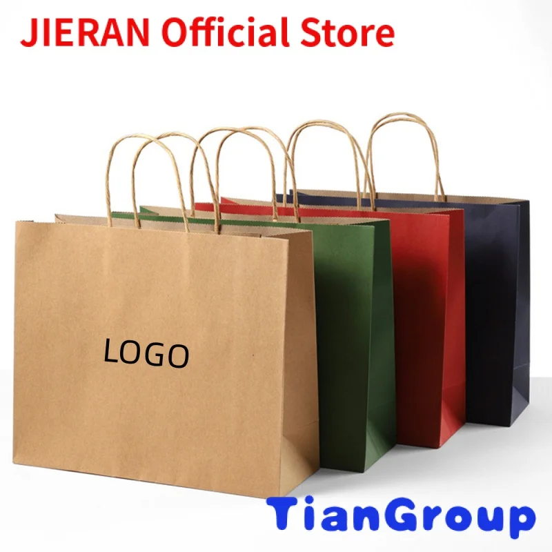 

Manufacturer Custom Printed Brown Small Party Kraft Paper Bags Thank You Wedding Gift Bags With Handles