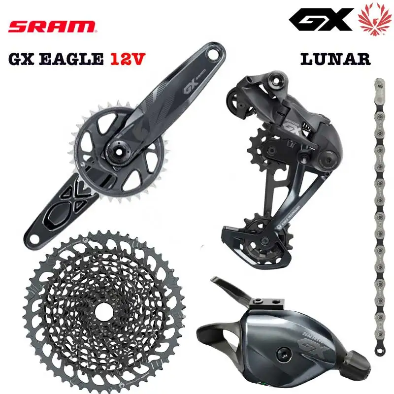 

Sram GX Eagle Mountain Bike Drivetrain DUB Lunar Complete Groupset X-SYNC 1x12 speed Boost Non-Boost 10-52T XD Cassette