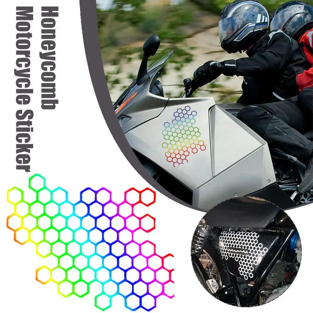 

Мотоциклетная наклейка, наклейки на шлем в виде сот, наклейки на шлем, водонепроницаемые наклейки, мотоциклетные наклейки, креативные наклейки на бампер